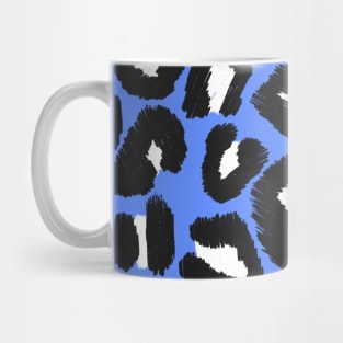 Blue Leopard Spots Mug